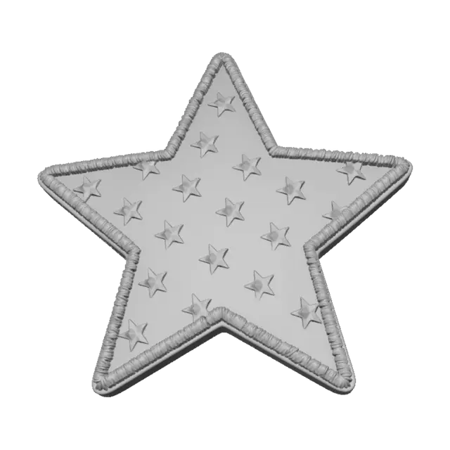 3D model for Starry Denim Patch