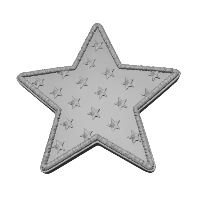 3D model for Starry Denim Patch
