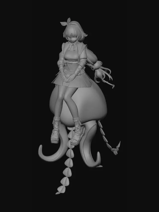 3D model for Neon Jellyfish Rider