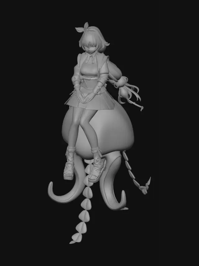 3D model for Neon Jellyfish Rider