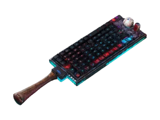The Keyboard Smasher 5000 ⌨️💀 Description: A weapon that just randomly presses keys… - Random 3D model, vytvořený pomocí AI