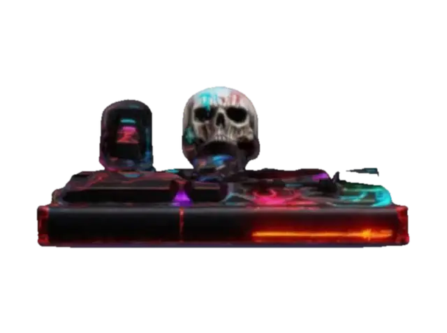 The Keyboard Smasher 5000 ⌨️💀 Description: A weapon that just randomly presses keys… - Random 3D model, vytvořený pomocí AI