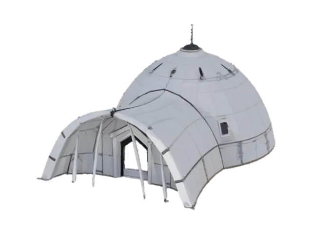 { "Object": "Nomad Ghost Camp – Arctic Outpost", "Material": "Foldable graphene… 3D model, vytvořený pomocí AI