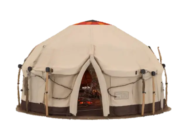 { "Object": "Ember Nest – Portable Survival Camp", "Material": "Thermal-reactive… 3D model, vytvořený pomocí AI