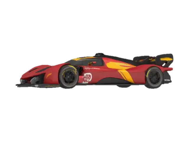 Race Car Elegance - Sportscar 3D model, vytvořený pomocí AI