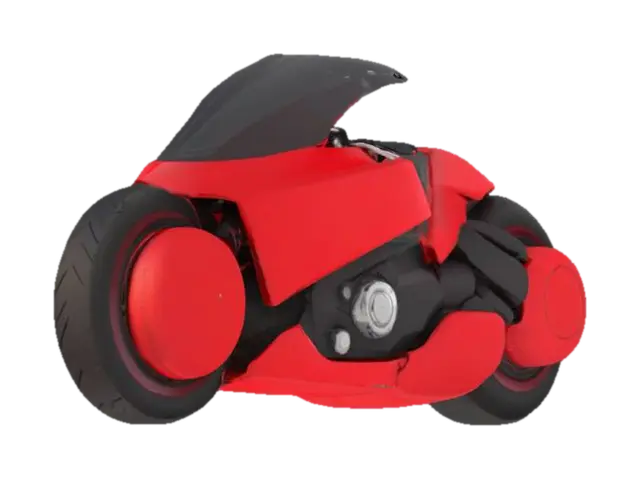 Kaneda’s Bike - Cycle 3D model, vytvořený pomocí AI