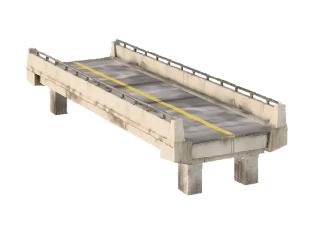 Modello 3D Elevated Highway Section, generato dall’IA