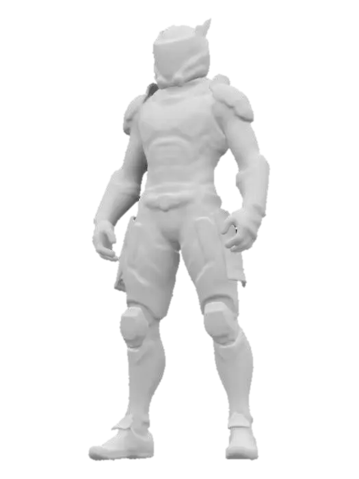 3D model for samurai F1 driver
Style: Futuristic, sleek yet traditional samurai armor aesthetic
Material: Layered metallic plating with neon-lit edges, reinforced combat gloves and boots
Details: Kabuto-style helmet with holographic visor, crimson and black color scheme with glowing blue highlights, combat-ready agility enhancements
Purpose: High-speed cyber-racing in a dystopian Tokyo, futuristic game asset