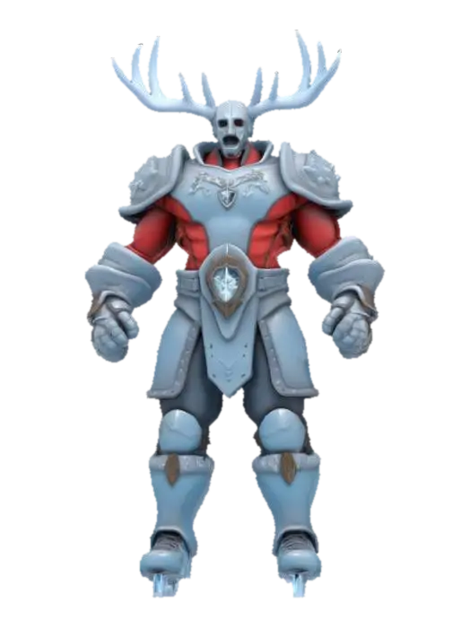 [Canada] Object: Frostborne Hockey Champion Material: Frosted steel, enchanted ice… 3D model, vytvořený pomocí AI