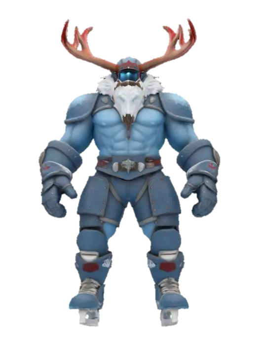 [Canada] Object: Frostborne Hockey Champion Material: Frosted steel, enchanted ice… 3D model, vytvořený pomocí AI