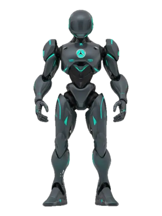 Object: Mercedes-AMG Petronas F1 Team Mascot Material: Ultra-light graphene composite… - Led 3D model, vytvořený pomocí AI