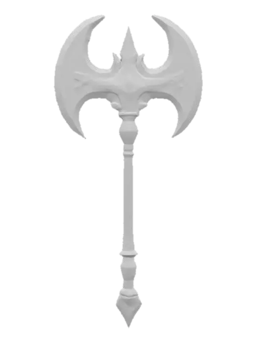 3D model for {
  "subject": "Magical Crystal Axe",
  "style": [
    "fantasy",
    "high-detail",
    "vibrant colors",
    "glowing elements",
    "PBR rendering"
  ],
  "material": [
    "translucent crystal blade",
    "ornate gold handle",
    "embedded runes"
  ],
  "details": [
    "irregular crystal shape",
    "glowing runes",
    "intricate carvings",
    "subtle magical particles"
  ],
  "purpose": {
    "context": "game asset",
    "genre": "fantasy RPG",
    "requirements": ["VR-ready", "HDR", "8K"]
  },
  "texture": {
    "description": "PBR textures with soft blue glow and reflective highlights",
    "mapping": "low-poly UV for real-time rendering"
  }
}
