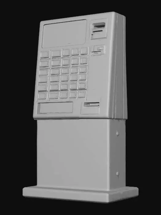 3D model for ramen_ticket_machine_pedestal_blank