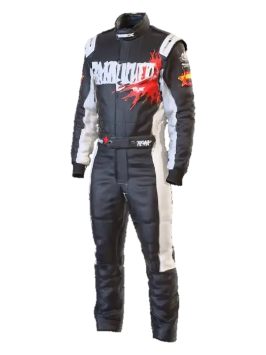 Racing Suit Design Diagram, #Halloween2025# - Padded-3D-modell, genererad av AI