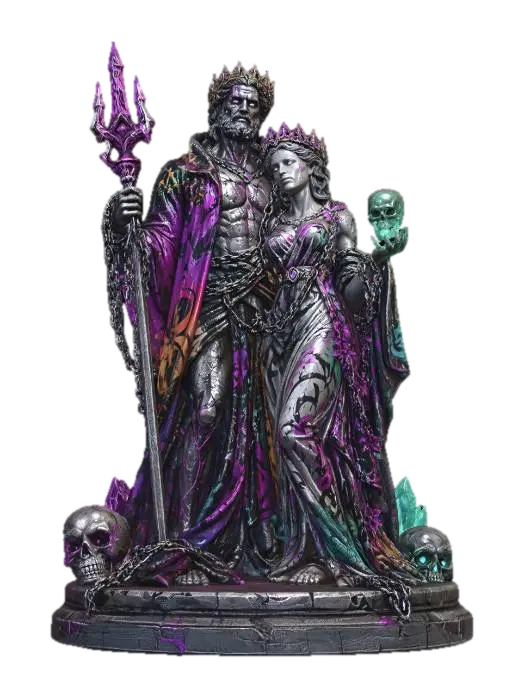 The Dark Sovereigns - Emperor 3D model, vytvořený pomocí AI