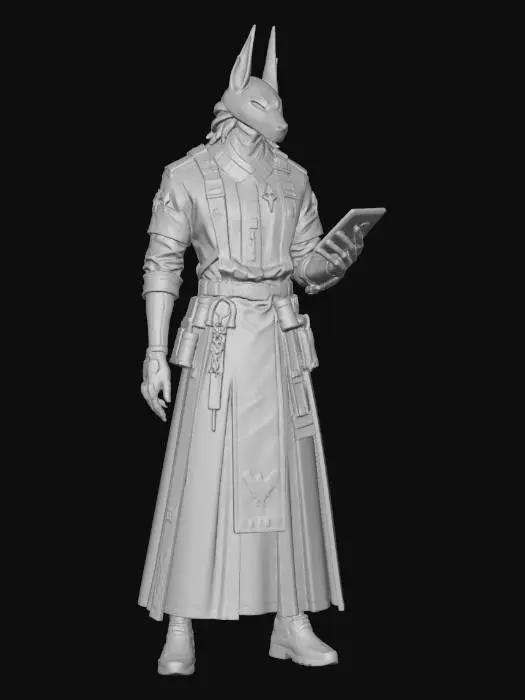 3D model for Golden Anubis Archivist