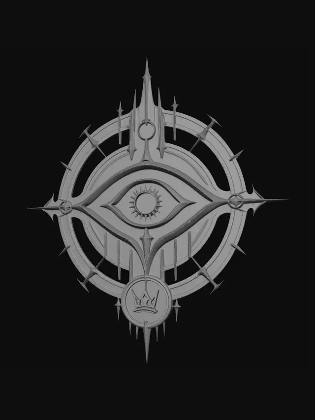 3D model for Crowned Eye Sigil