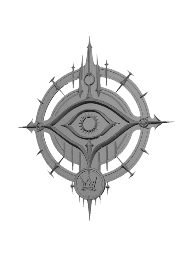 3D model for Crowned Eye Sigil