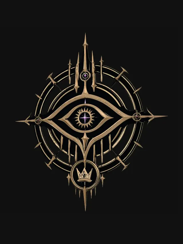 3D model for Crowned Eye Sigil