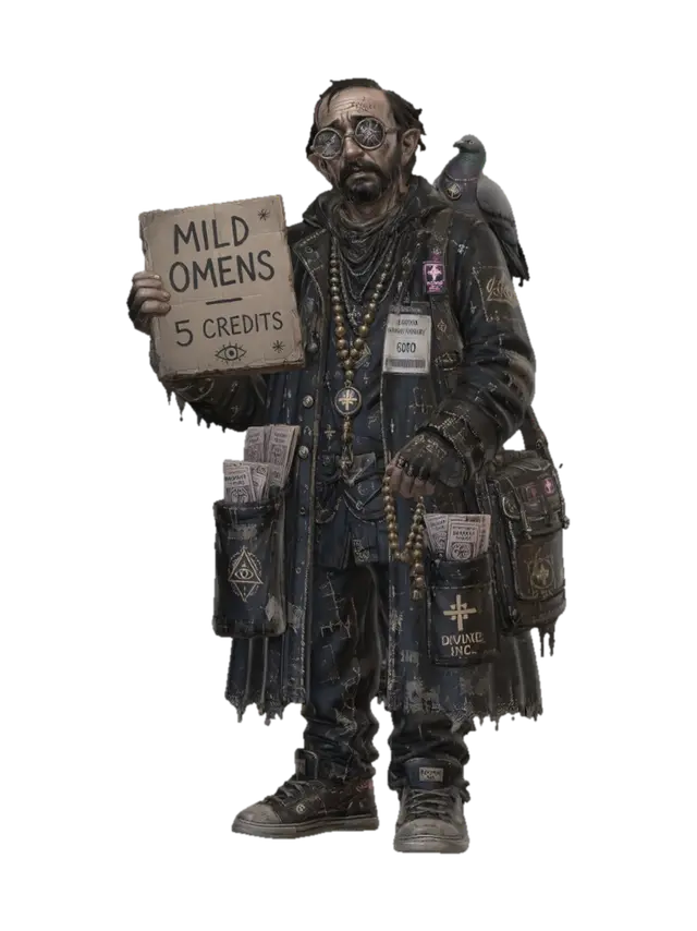 Pilgrim with a Pigeon 3D model, vytvořený pomocí AI