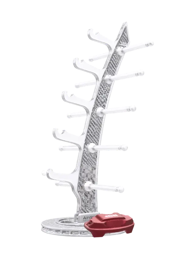 3D model for Carbon fiber display stand with multiple hooks