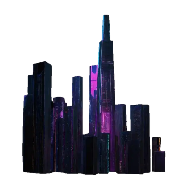 3D-модель Subject: Futuristic mega-city viewed from a birds-eye perspective, showcasing… - Industrial, сгенерированная ИИ