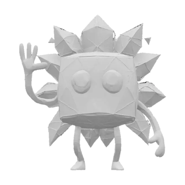 3D model for Neon Crystal Bot