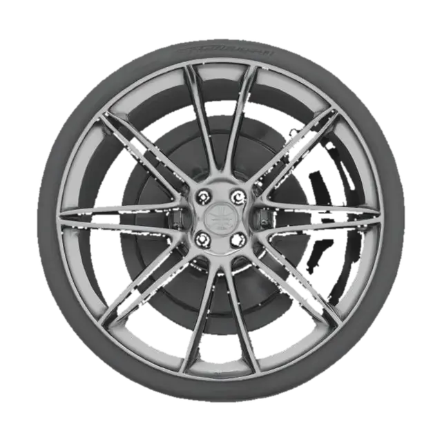 { "object": "car wheel", "details": [ {"rim": ["interlaced spokes", "20 spokes",… 3D model, AI generated