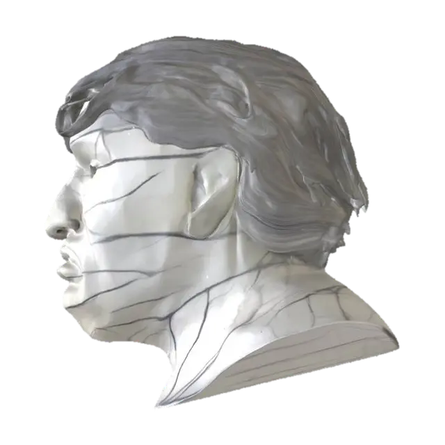 3D model for Contemplative Sketch, #SketchTo3D#Artist: Ryder Anderson