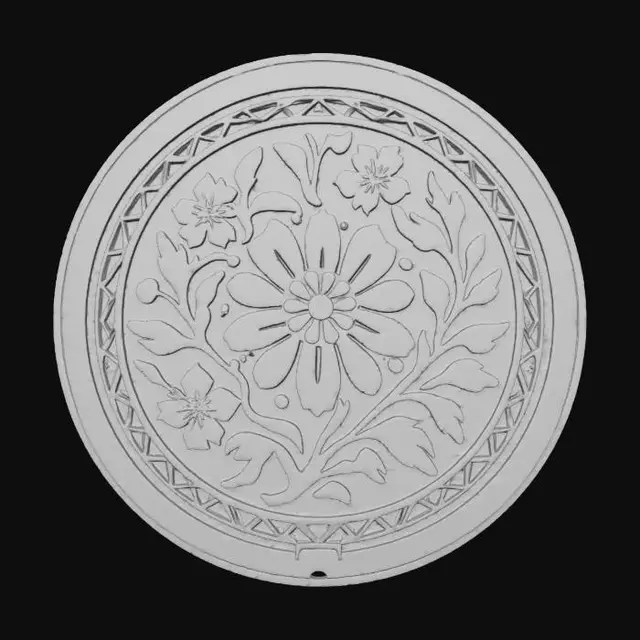 3D model for jp_manhole_art_plain
