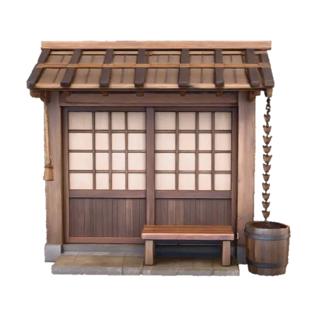 mountain_tea_house_slice 3D model, vytvořený pomocí AI