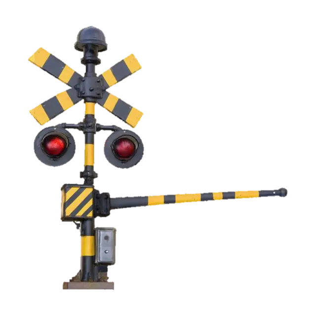 fumikiri_signal_barrier - Railroad 3D model, vytvořený pomocí AI