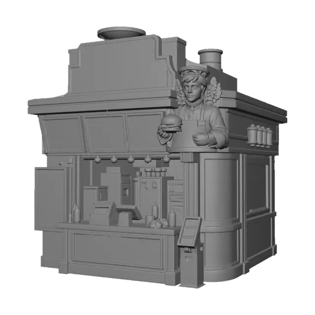 3D model for Hamburger Angel Stand
