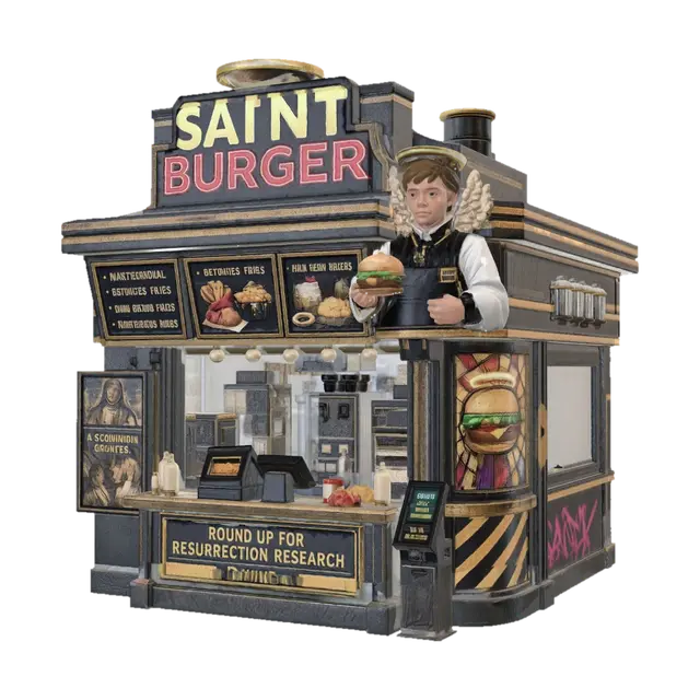 3D model for Hamburger Angel Stand