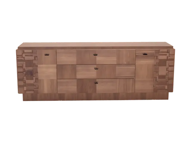 3D model for Geometric Walnut Sideboard