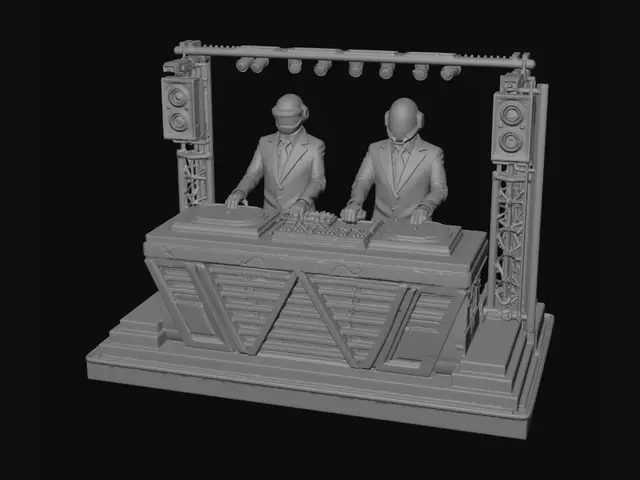 3D model for DJ Robot Booth 1/64 Scale