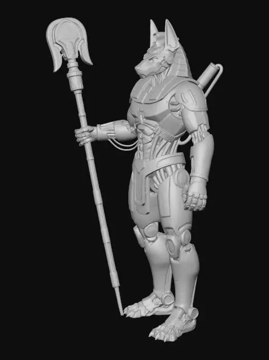 3D model for Neon Anubis Warrior
