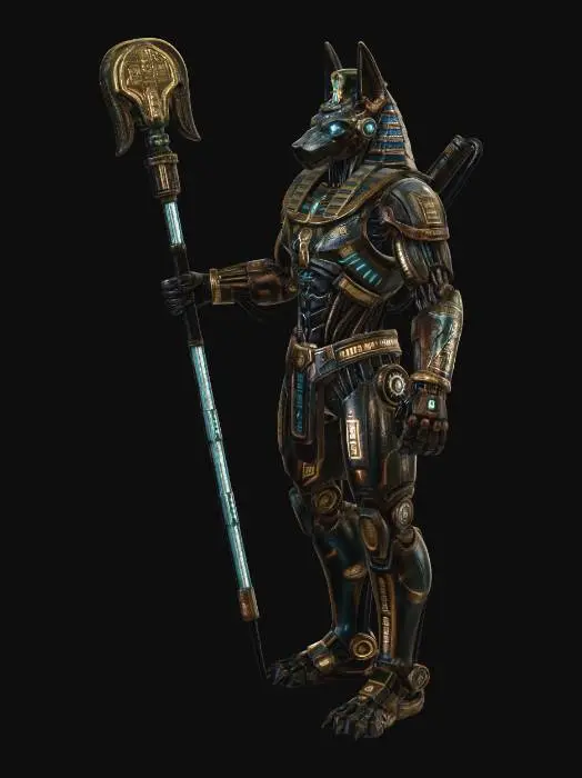 3D model for Neon Anubis Warrior