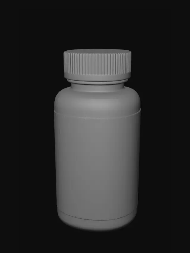 3D model for Vitamin E Softgels Bottle