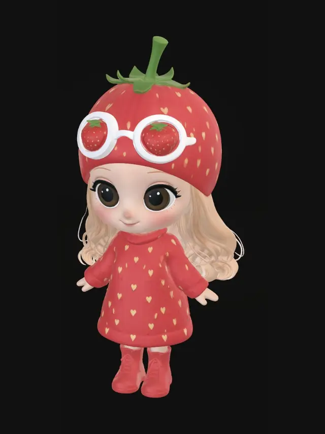 3D model for Strawberry Daydream
