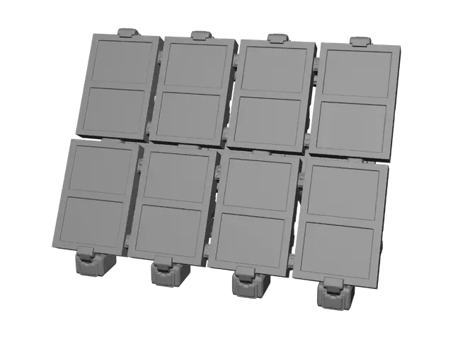 3D model for Portable Solar Panel Array