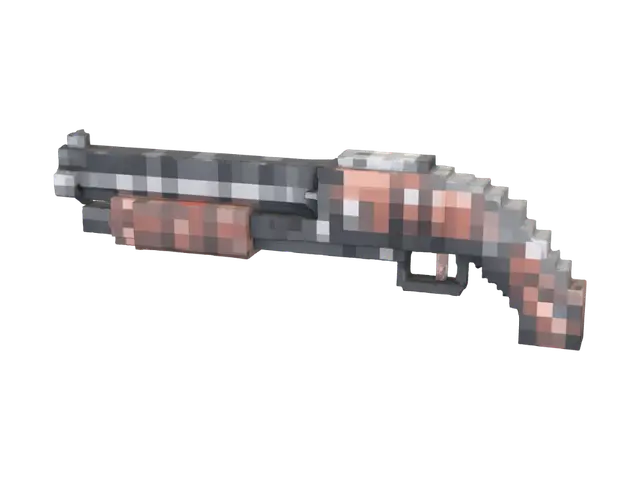 Voxel Pistol - Angular 3D model, vytvořený pomocí AI
