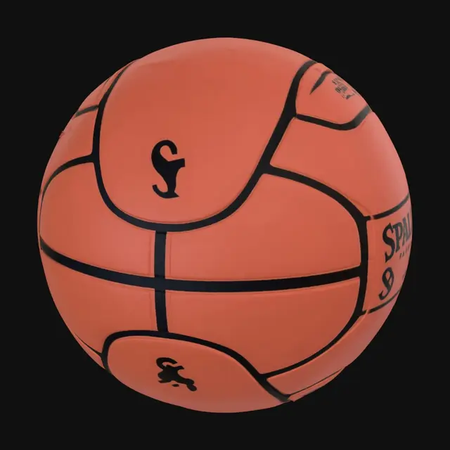 3D model for create a 3d baskitball model with realistic texter
