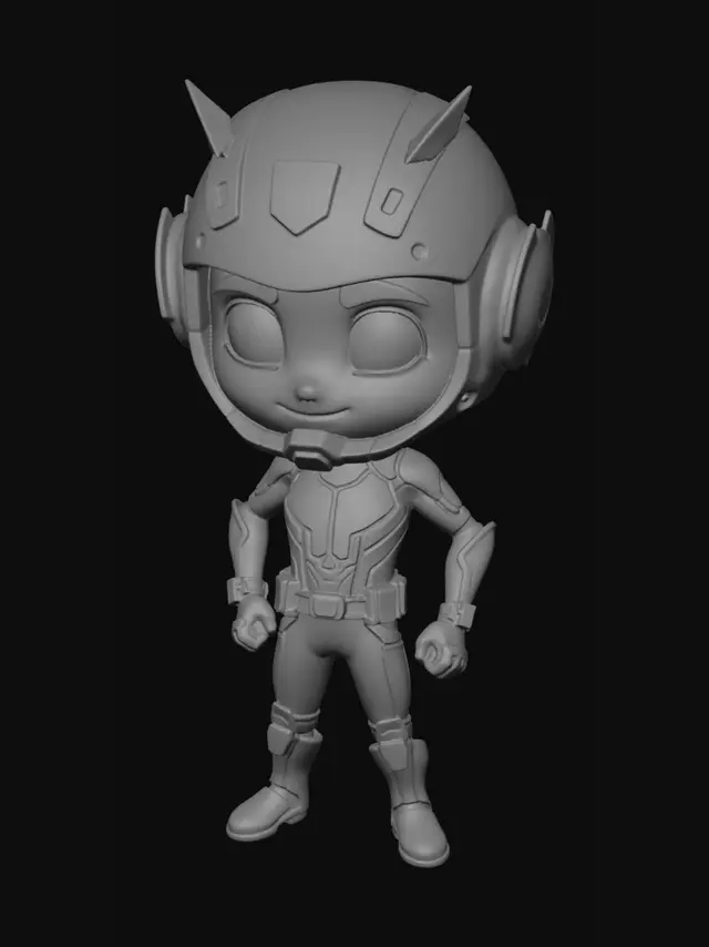 3D model for waht to develop 3d caracter of ant man style cartoon caracter