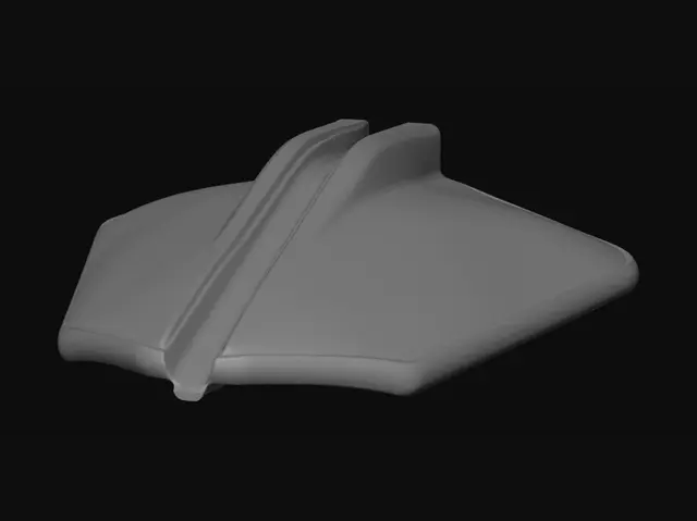 3D model for Clear Plastic Wind Deflector for Car Window