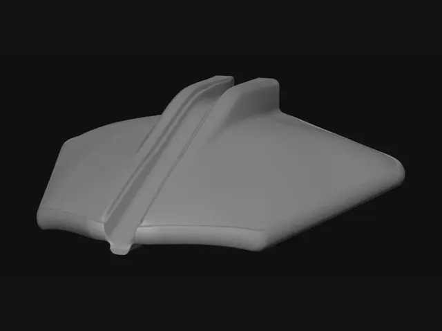 3D model for Clear Plastic Wind Deflector for Car Window