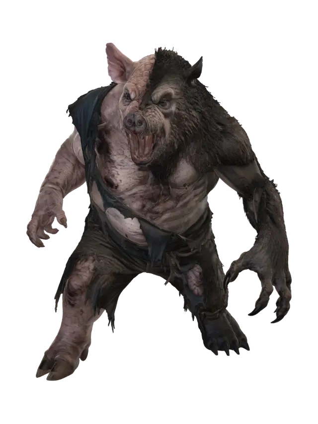 Rage of the Savage Boar 3D model, vytvořený pomocí AI