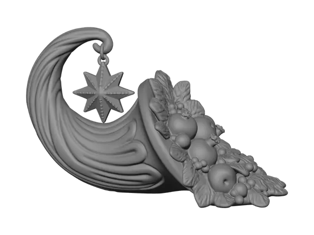 3D model for Autumn Harvest Cornucopia