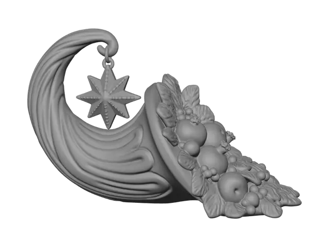 3D model for Autumn Harvest Cornucopia