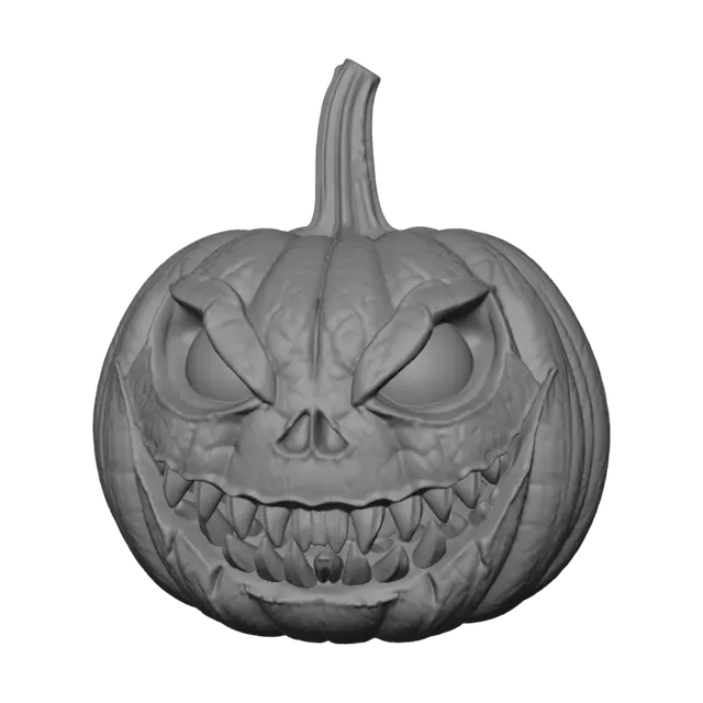 3D model for make me a scarey hallowen 3d print that looks like a pumpkin